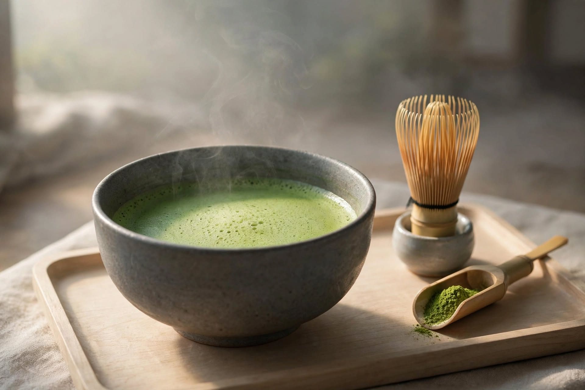 The first bowl: classic whisked matcha