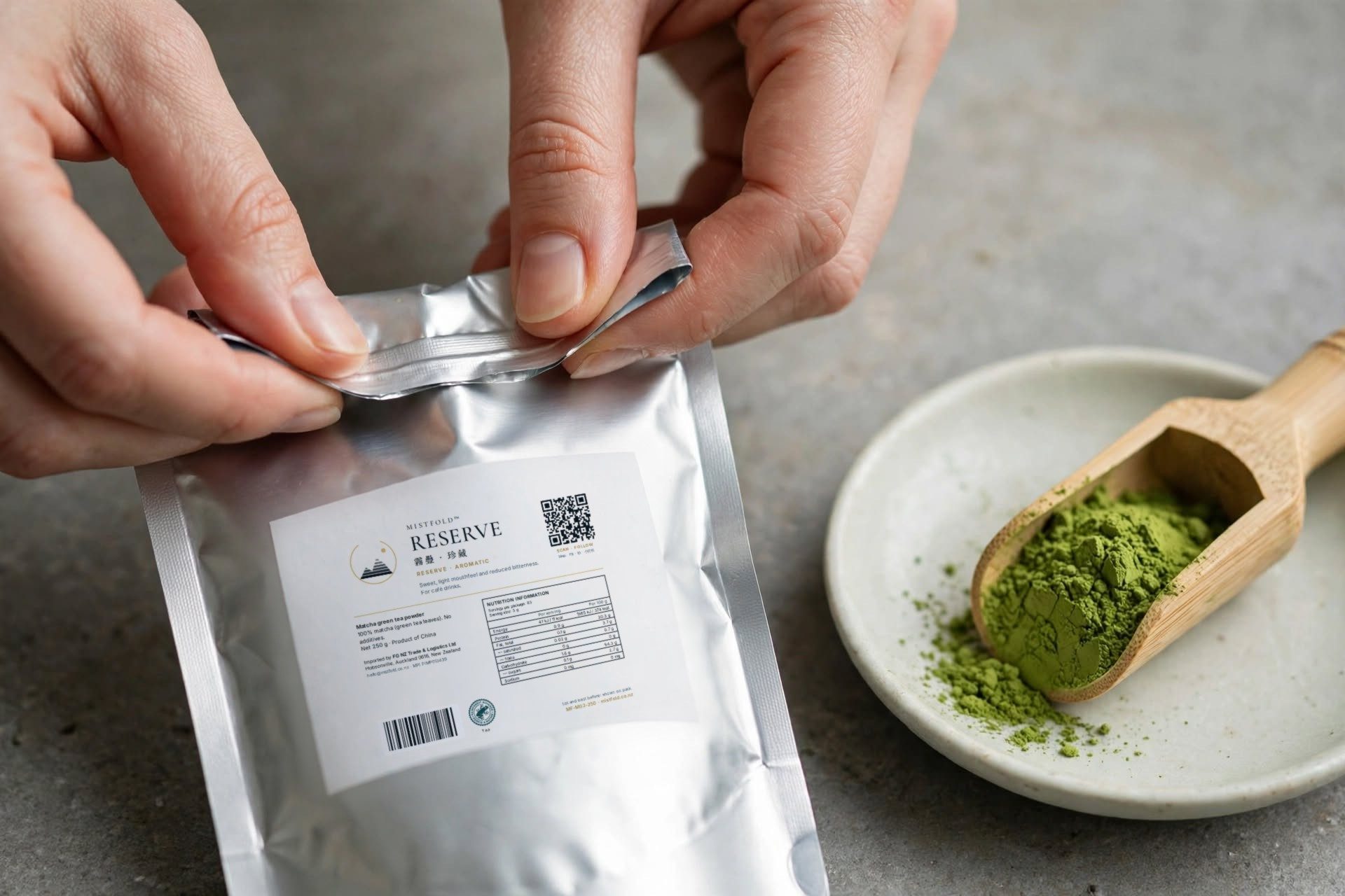 Why we pack matcha in foil pouches, not tins